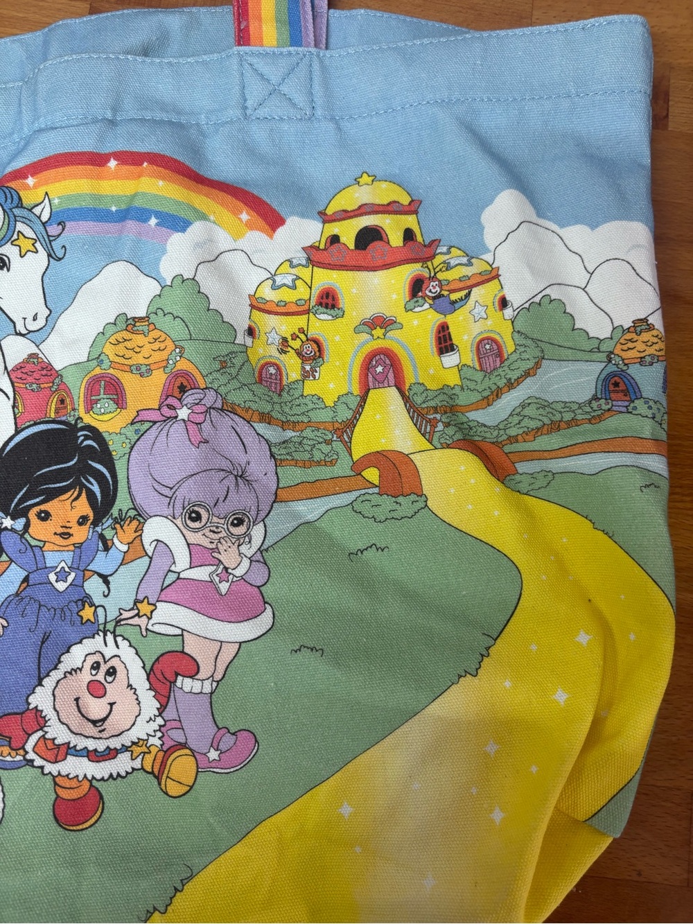 Loungefly Rainbow Brite The Color Kids Rainbow Handle Canvas Tote Bag - Picture 5 of 11
